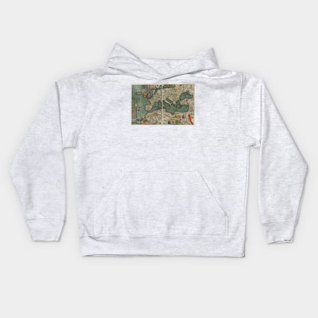 Catalan Atlas, 14th century (C010/9769) Kids Hoodie by SciencePhoto